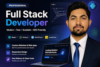 build, fix, or redesign your website using react, node, or wordpress