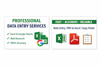 handle data entry and copy paste tasks professionally