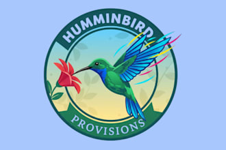 make outstanding hummingbird logo with express delivery