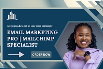 setup email campaign and design email template on kit, mailchimp, brevo, hubspot