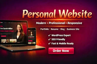 create well looking personal website portfolio, personal resume