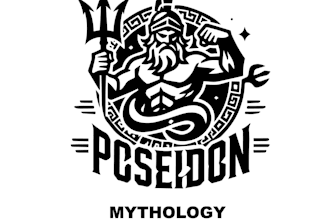 create awesome and gorgeous poseidon logo