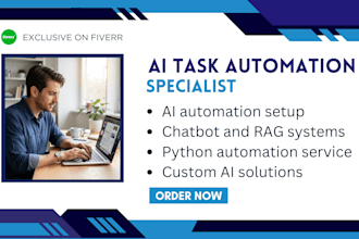create smart ai automation systems for chatbots web or data processes