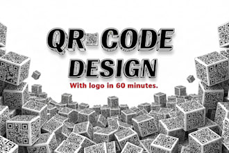 custom a professional qr code with your logo and info business card with qr code