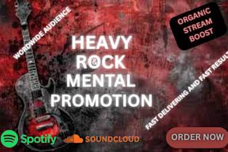organic spotify music soundcloud music promotion for heavy rock and metal music