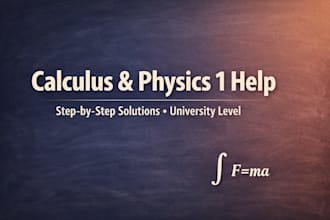 help you understand and solve calculus and physics 1 problems