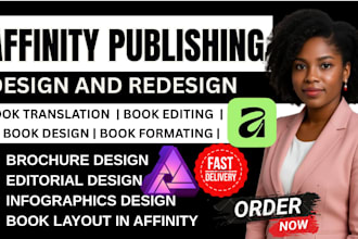 book formatting, layout in affinity publisher, word and indesign publishing