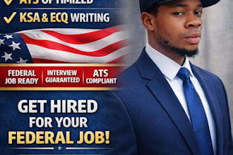 write USA federal and government resume