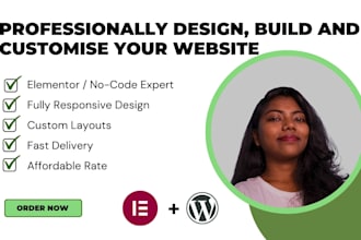 professionally design, build and customise your website at an affordable rate