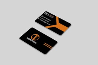 design business card and brand identity