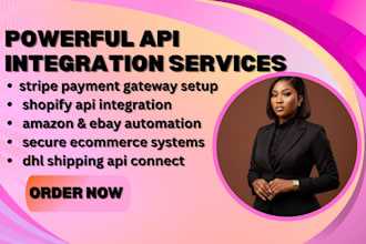 integrate stripe payment gateway shopify amazon ebay soap dhl shipping API