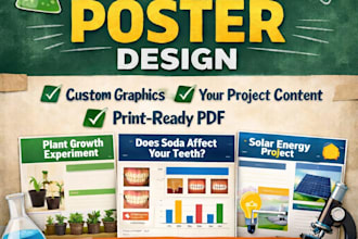 design your science fair poster PDF with professional quality