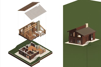 create revit architectural models and technical drawings