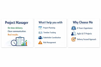 manage your project and ensure on time delivery