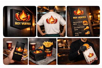 design modern restaurant logo and branding