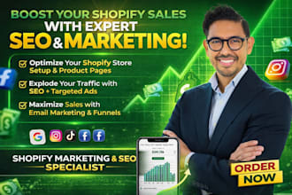 shopify maketing sales funnel etsy promotion and boost ecommerce marketing sales