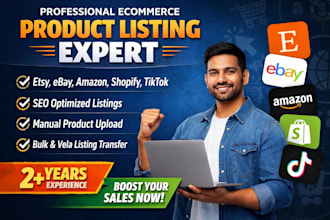 upload and create product listings for ecommerce platforms