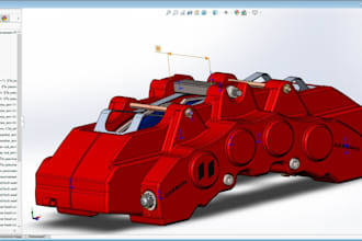 mechanical cad design, automotive parts, lattice model, solidworks, fusion360
