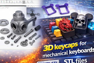 design 3d keycaps for mechanical keyboards stl files