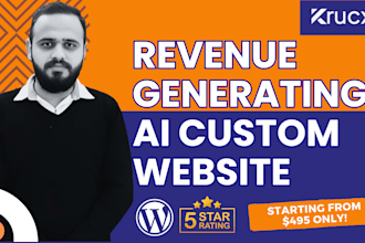 create, ai website, fullstack website with backend