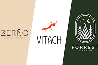 design a clean modern business logo with vector files