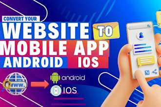 convert any website into android app and IOS app