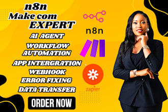 fix n8n youtube automation ai agent make com zapier notion ghl api integration