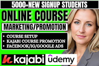 kajabi online course promotion teachable course kartra marketing to boost sales