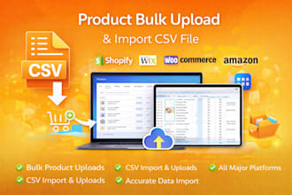 bulk product upload, add product, shopify ebay product listing CSV import bulk