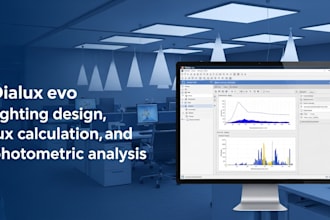 do dialux evo lighting design, lux calculation and photometric analysis