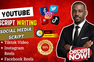 write youtube script, tiktok, instagram, reels, ads for documentary, and history