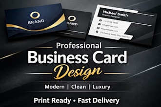design modern professional business card and visiting card