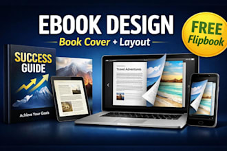 design ebook and book cover with free interactive flipbook