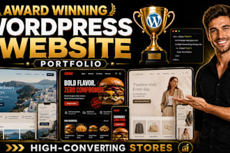 create wordpress website design, redesign, ecommerce website development