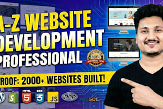 create wordpress website design, redesign, ecommerce website development