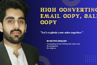 do email copywriting and sales copy to increase conversions