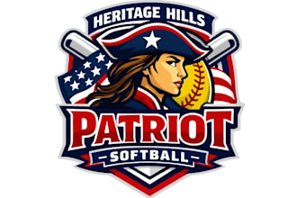 design a professional softball logo for your business