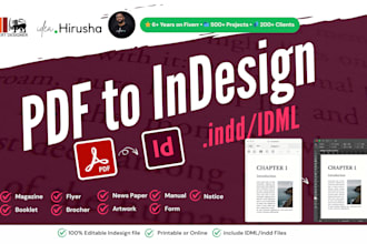 recreate PDF into editable indesign file
