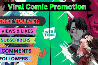 promote your comic, webtoon, manga, tapas, or novel organically