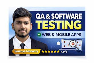 do expert QA testing for web and mobile apps to find critical bugs
