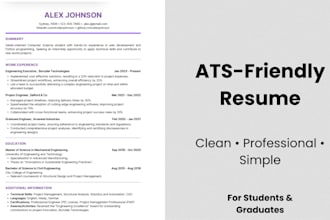 design an ats friendly resume