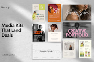 design media kit influencer portfolio and ugc creator kit
