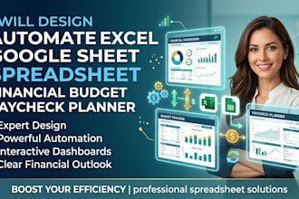 design automate rental property spreadsheet financial budget paycheck planner
