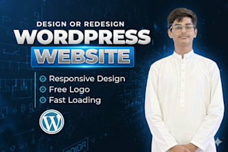 create a professional wordpress blog website