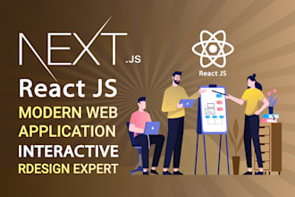 be your professional react js and next js developer for modern websites
