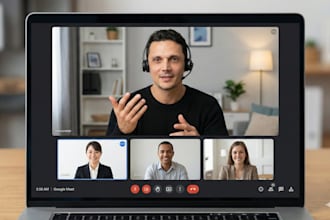 interprete ingles portugues em tempo real google meet  presencial