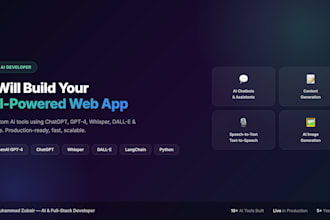 build an ai powered web tool