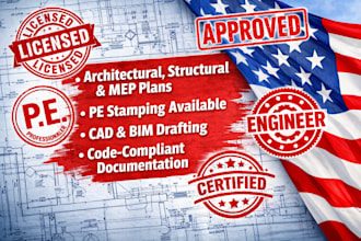 provide permit drawings with licensed engineer stamp alabama, maryland, georgia