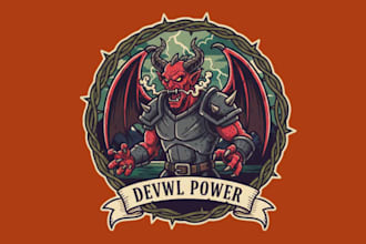 make awesome style devil mascot sport logo design with unlimited revision