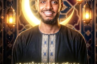 design cinematic islamic ramadan posters with luxury arabic calligraphy